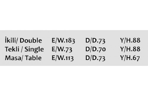 BRC Home Ascot 2'lİ Kahve