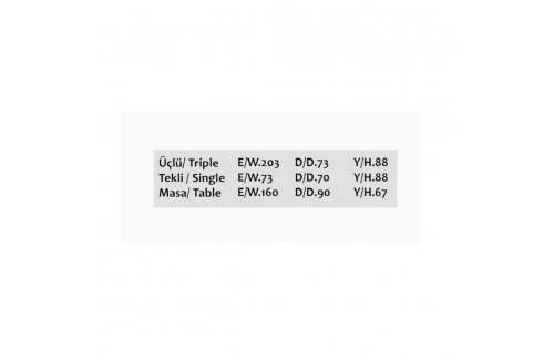 BRC Home Ascot 3'lü